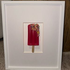 Hand made pop art popsicle wall art